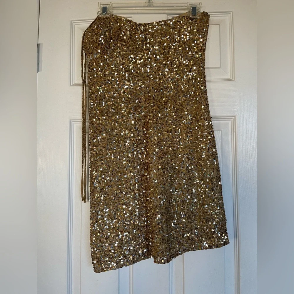 Scala Gold Sequin Dress - Picture 5 of 11
